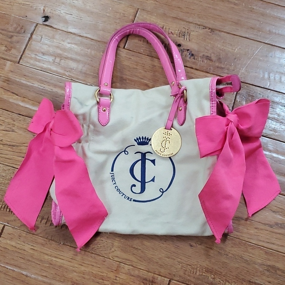 Juicy Couture Daydreamer Y2K Canvas tote